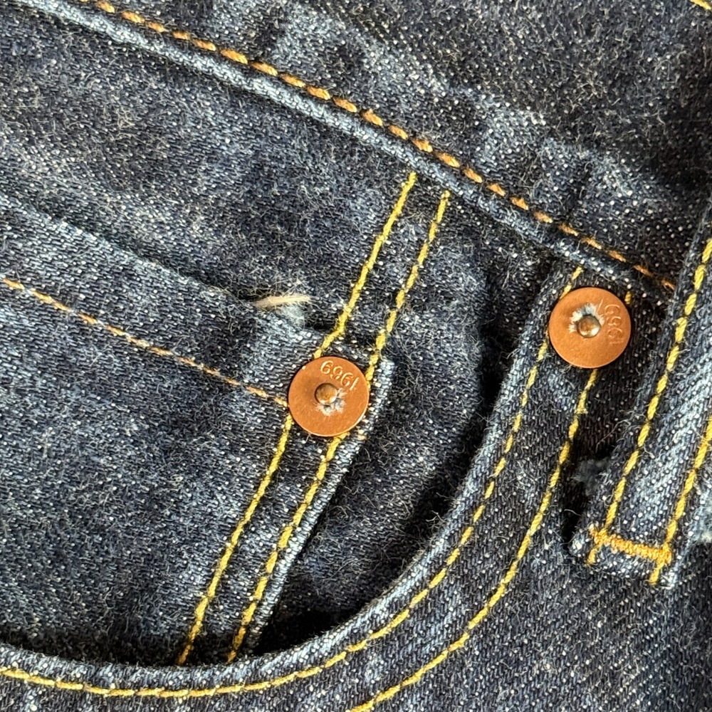 Gap 1969 Japanese Selvedge Jeans Mens Indigo Blue Denim Straight Fit | 31x30 - Picture 12 of 15